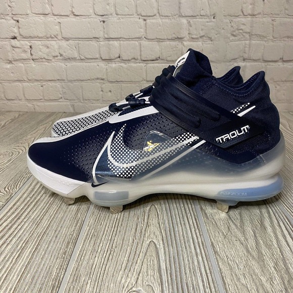 Nike Force Zoom Trout 7 Metal Baseball Cleats Men’s 11.5 College Navy CI3134-403 - Picture 5 of 9